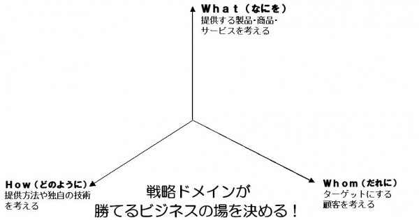 戦略ﾄﾞﾒｲﾝ3つの軸